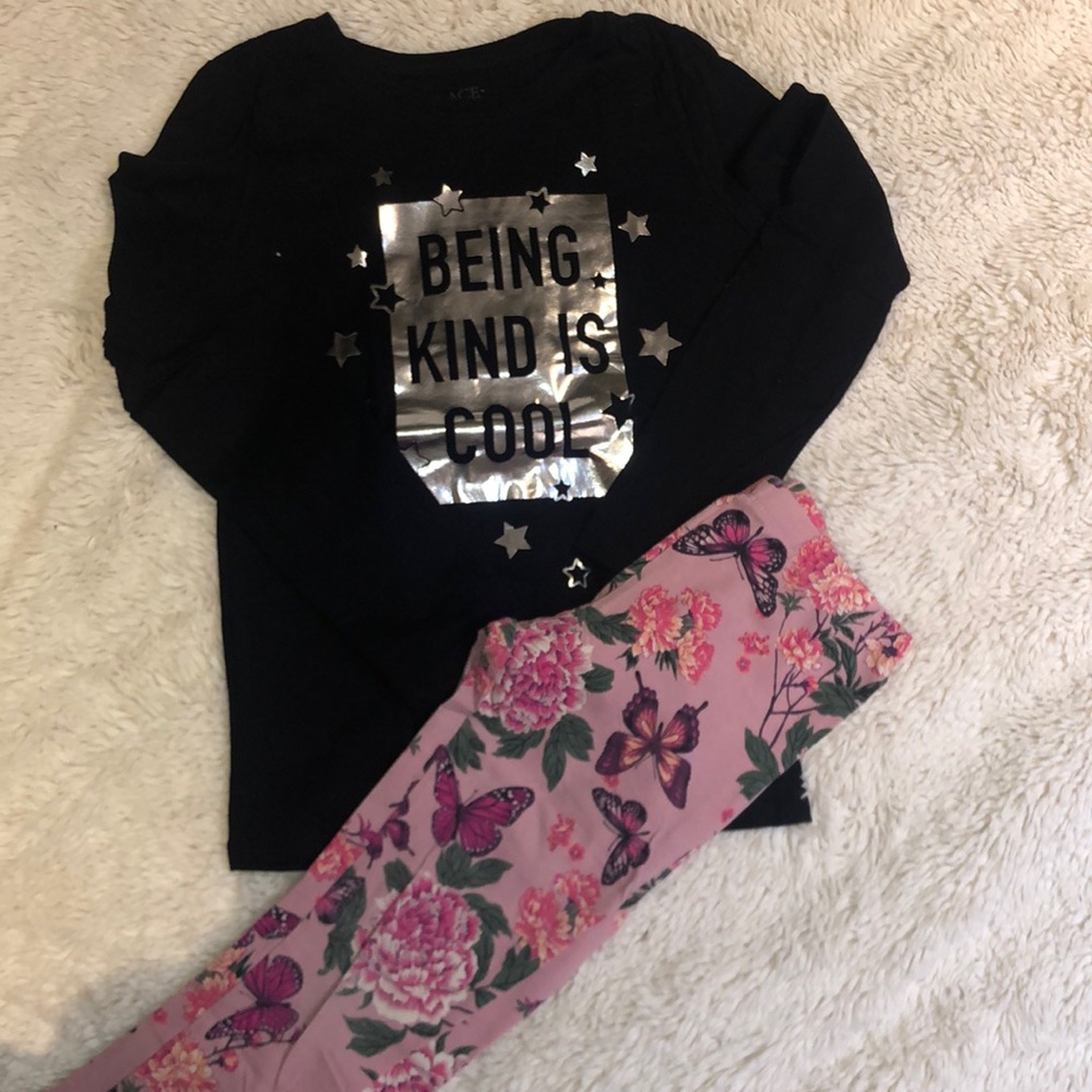 Both are from Childrens Place. Worn once